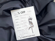 Load image into Gallery viewer, #1842 Black Italian 100% Cotton Shirting Remnant