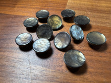 Load image into Gallery viewer, Moss Green  5/8&quot; Pearlized Plastic Button Blowout    Price for 12 buttons
