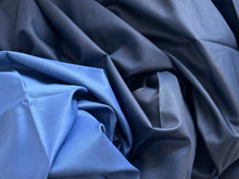 Load image into Gallery viewer, #1845 Reversible Shades of Blue Italian 100% Cotton Shirting Remnant