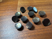 Load image into Gallery viewer, Moss Green 1/2&quot; Pearlized Plastic Button Blowout    Price for 12 buttons