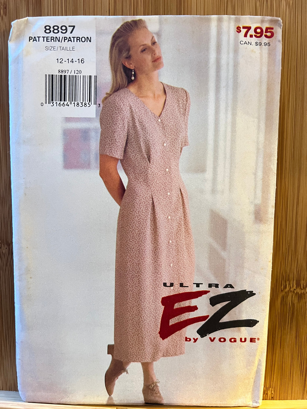 Vintage Vogue #8897 Size 12-14-16
