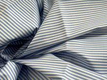 Load image into Gallery viewer, #1859 Pale Blue Stripe Italian 100% Cotton Shirting Remnant