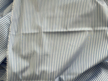 Load image into Gallery viewer, #1859 Pale Blue Stripe Italian 100% Cotton Shirting Remnant