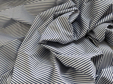 Load image into Gallery viewer, #1860 Muted Purple Stripe Italian 100% Cotton Shirting Remnant