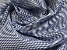 Load image into Gallery viewer, #1863 Blue Herringbone Italian 100% Cotton Shirting Remnant