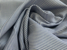 Load image into Gallery viewer, #1863 Blue Herringbone Italian 100% Cotton Shirting Remnant