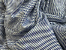 Load image into Gallery viewer, #1863 Blue Herringbone Italian 100% Cotton Shirting Remnant