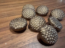 Load image into Gallery viewer, Vintage Gold Plastic Starburst Button Blowout    Price for 8 buttons