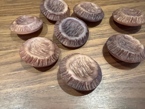 Rose Textured Vintage Coat Button Blowout    Price for 8 Buttons