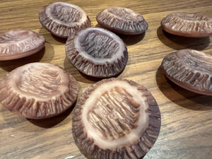 Rose Textured Vintage Coat Button Blowout    Price for 8 Buttons