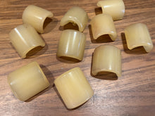 Load image into Gallery viewer, Vintage Tan Domed Plastic Button Blowout    Price for 10 buttons