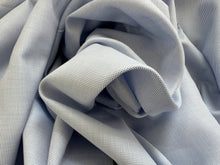 Load image into Gallery viewer, #1874  Baby Blue Mircro Squares Italian 100% Cotton Shirting Remnant