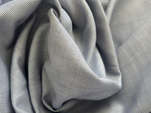 Load image into Gallery viewer, #1875  Perriwinkle Mircro Squares Italian 100% Cotton Shirting Remnant
