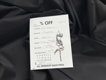 Load image into Gallery viewer, #1879 Jet Black Italian 100% Cotton Shirting Remnant