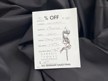 Load image into Gallery viewer, #1880 Jet Black Italian 100% Cotton Shirting Remnant