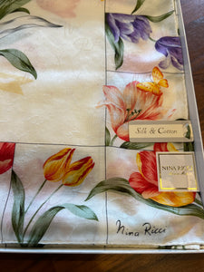 Vintage Nina Ricci Silk & Cotton Scarf