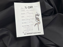 Load image into Gallery viewer, #1882 Jet Black Italian 100% Cotton Shirting Remnant
