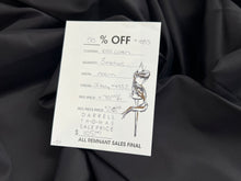Load image into Gallery viewer, #1883 Jet Black Italian 100% Cotton Shirting Remnant