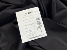 Load image into Gallery viewer, #1884 Jet Black Italian 100% Cotton Shirting Remnant