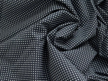 Load image into Gallery viewer, #1887 Black Mini Dot Italian 100% Cotton Shirting Remnant