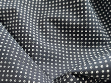 Load image into Gallery viewer, #1887 Black Mini Dot Italian 100% Cotton Shirting Remnant