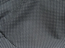 Load image into Gallery viewer, #1887 Black Mini Dot Italian 100% Cotton Shirting Remnant