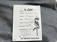 Load image into Gallery viewer, #1889 Black &amp; Grey Fleck Italian 100% Cotton Knit Remnant