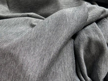 Load image into Gallery viewer, #1890 Blue &amp; Grey Fleck Italian 100% Cotton Knit Remnant