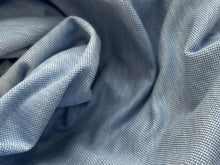 Load image into Gallery viewer, #1892 Blue &amp; White Fleck Italian 100% Cotton Knit Remnant