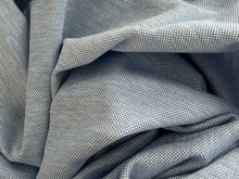 Load image into Gallery viewer, #1892 Blue &amp; White Fleck Italian 100% Cotton Knit Remnant