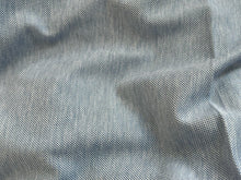 Load image into Gallery viewer, #1892 Blue &amp; White Fleck Italian 100% Cotton Knit Remnant