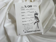 Load image into Gallery viewer, #1896 Snow White Italian 100% Cotton Shirting Remnant