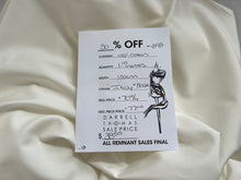 Load image into Gallery viewer, #1898 Ivory Italian 100% Cotton Shirting Remnant