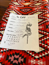 Load image into Gallery viewer, #1522 Indigenous Red Aztecs 100% Cotton Remnant