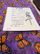 Load image into Gallery viewer, # 1525 Marvellous Monarch Butterflies in Flight Print.   100% Cotton Remnant