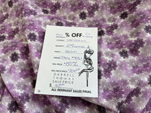 Load image into Gallery viewer, #1904 Purple Daisies Digital Printed Italian 100% Cotton Shirting Remnants 2x Available