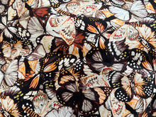 Load image into Gallery viewer, #1905 Butterflies in Flight Digital Printed Italian 100% Cotton Shirting Remnants 2x Available