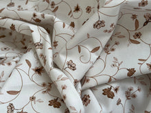 Load image into Gallery viewer, #1906 Natural Vines Digital Printed Italian 100% Cotton Shirting Remnant
