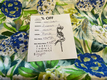 Load image into Gallery viewer, #1531 Designer Blue Abstract Hydrangea Floral  100% Cotton Remnant