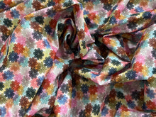 Load image into Gallery viewer, #1914 Multicoloured  Daisies Digital Printed Italian 100% Cotton Shirting Remnant