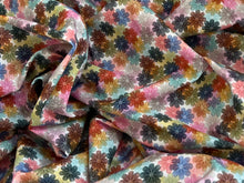 Load image into Gallery viewer, #1914 Multicoloured  Daisies Digital Printed Italian 100% Cotton Shirting Remnant