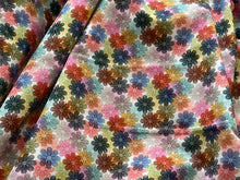 Load image into Gallery viewer, #1914 Multicoloured  Daisies Digital Printed Italian 100% Cotton Shirting Remnant
