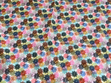 Load image into Gallery viewer, #1914 Multicoloured  Daisies Digital Printed Italian 100% Cotton Shirting Remnant