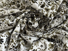 Load image into Gallery viewer, #1916 Earth tone Botanical Digital Printed Italian 100% Cotton Shirting Remnant