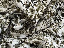 Load image into Gallery viewer, #1916 Earth tone Botanical Digital Printed Italian 100% Cotton Shirting Remnant