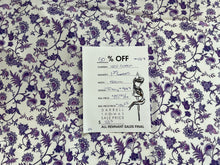 Load image into Gallery viewer, #1917 Purple Baroque Digital Printed Italian 100% Cotton Shirting Remnant