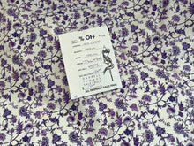 Load image into Gallery viewer, #1918 Purple Baroque Digital Printed Italian 100% Cotton Shirting Remnant