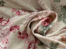 Load image into Gallery viewer, #1771 Botanical on Champagne printed 100% Viscose Remnants