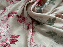 Load image into Gallery viewer, #1771 Botanical on Champagne printed 100% Viscose Remnants