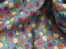 Load image into Gallery viewer, #1775  Rose Garden Italian 97% Cotton 3% Elastane Remnants